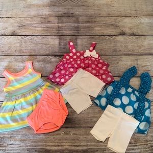 (20% OFF 4+) A34 Healthtex 3pk girls NB outfits